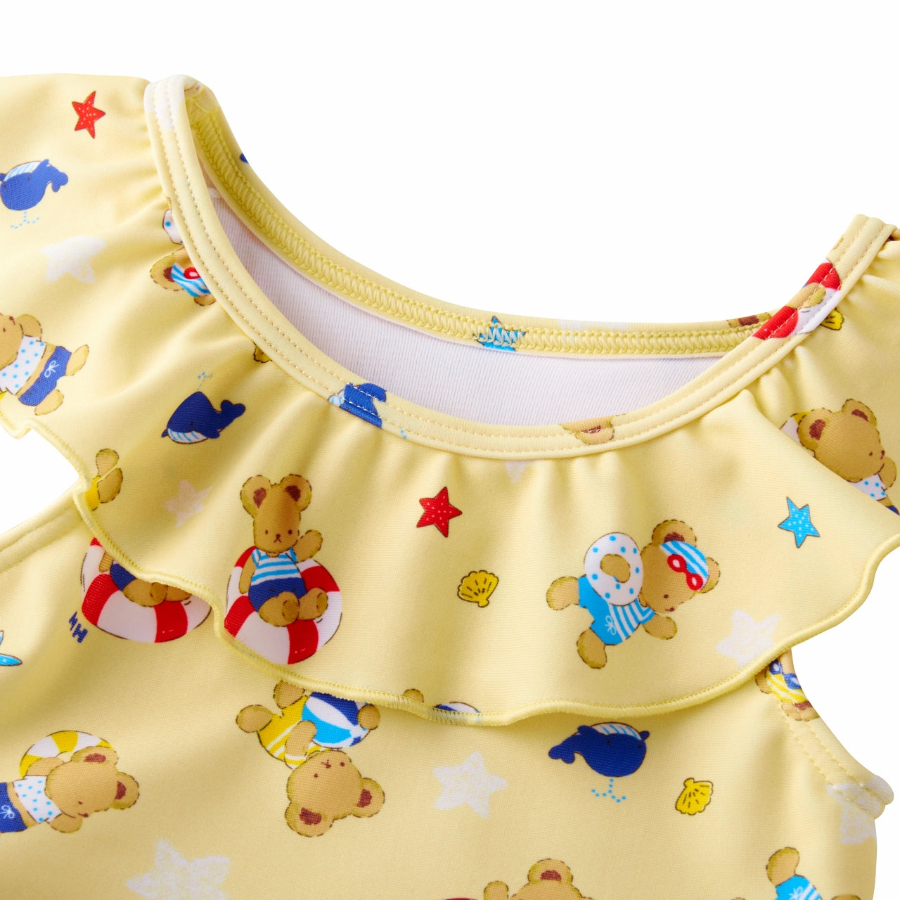 Seaside Teddy Bear Frill Swimsuit