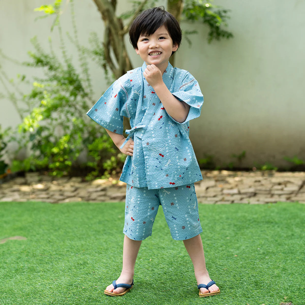 Goldfish & Dragonfly Japanese Jinbei