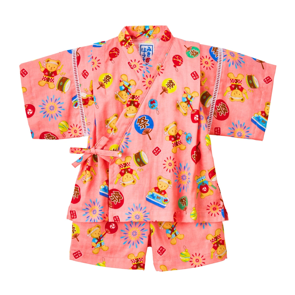 Teddy Bear Festivities Summer Jinbei