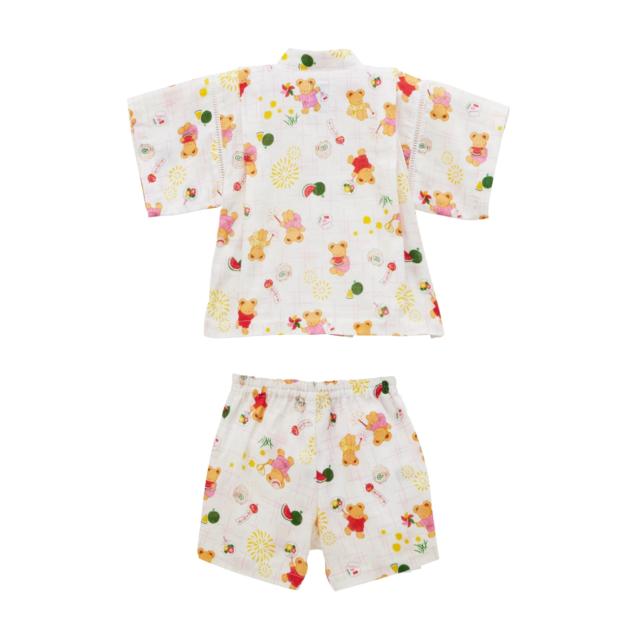 MIKI HOUSE Bear Two-Piece Kimono Jinbei
