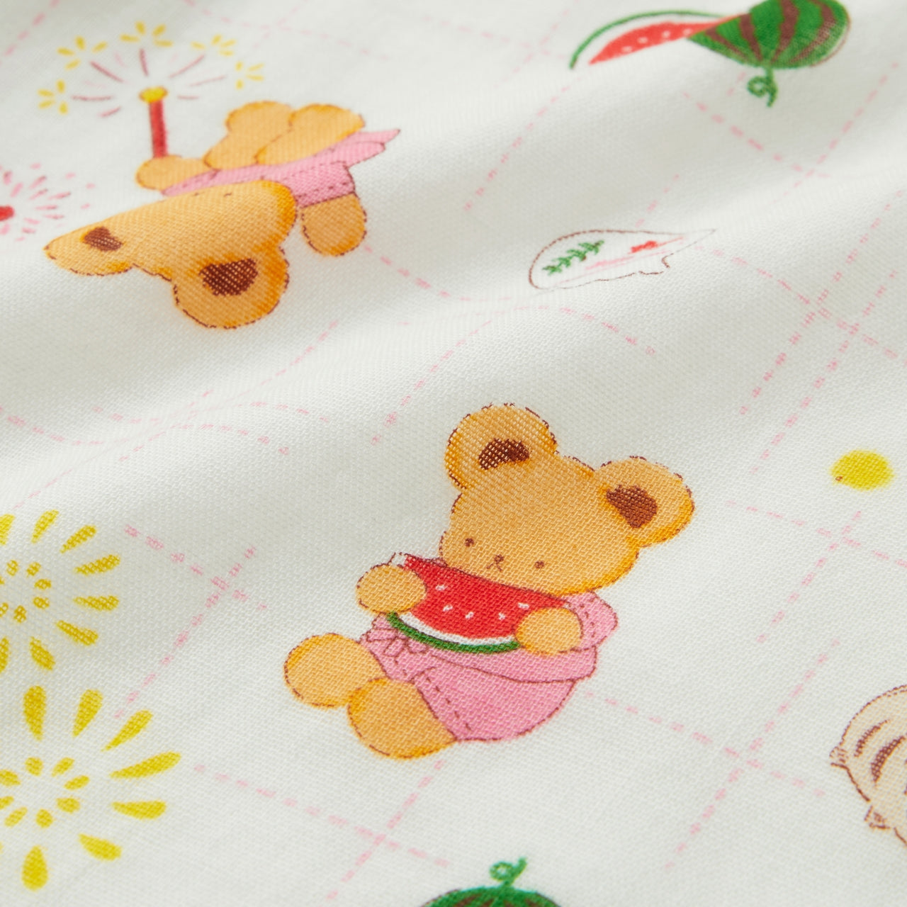 MIKI HOUSE Bear Two-Piece Kimono Jinbei