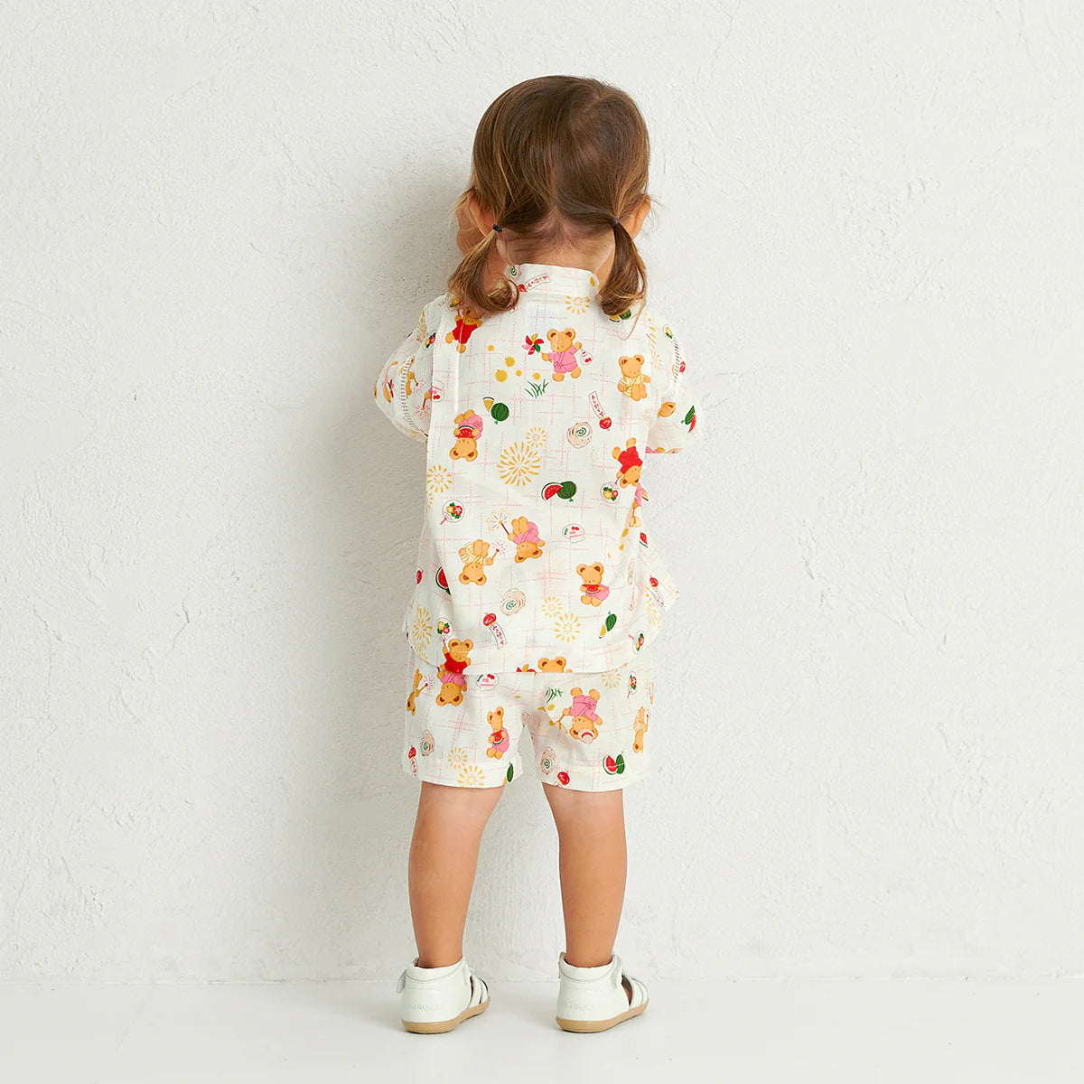 MIKI HOUSE Bear Two-Piece Kimono Jinbei