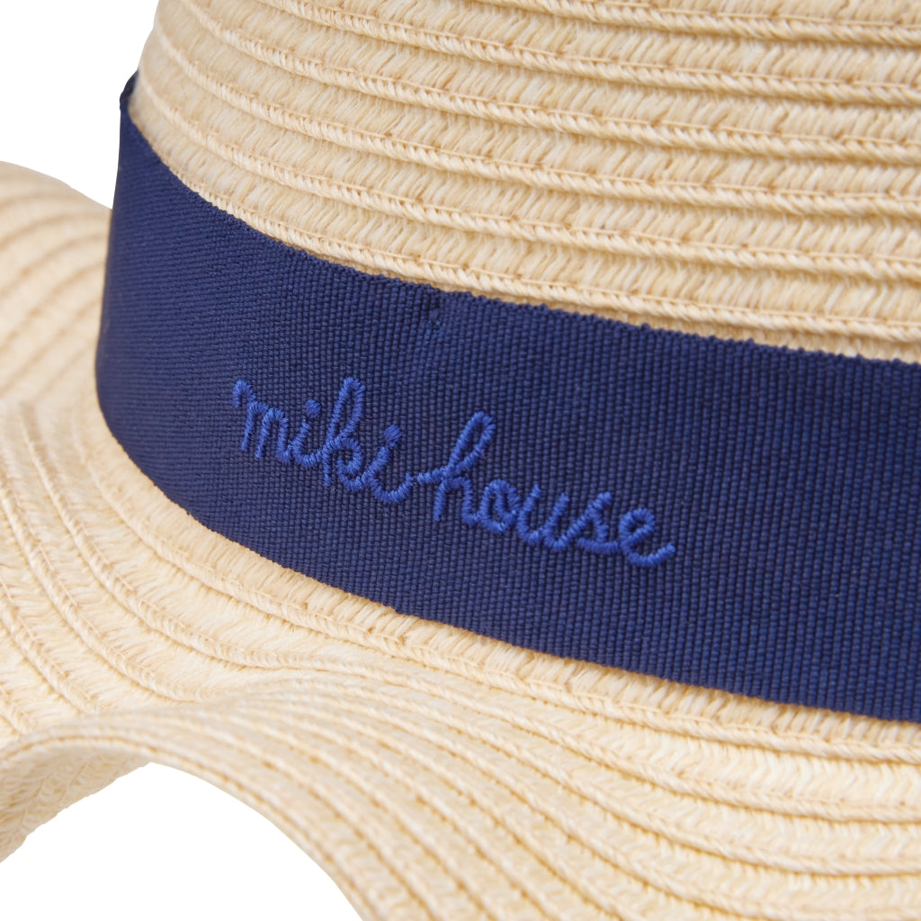 Elegant Straw-Style Ribbon Hat