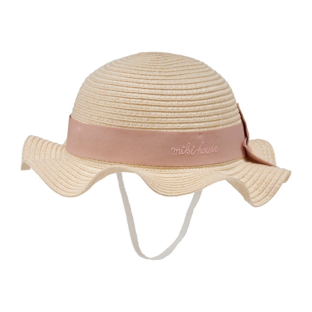 Elegant Straw-Style Ribbon Hat