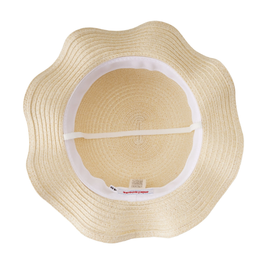 Elegant Straw-Style Ribbon Hat