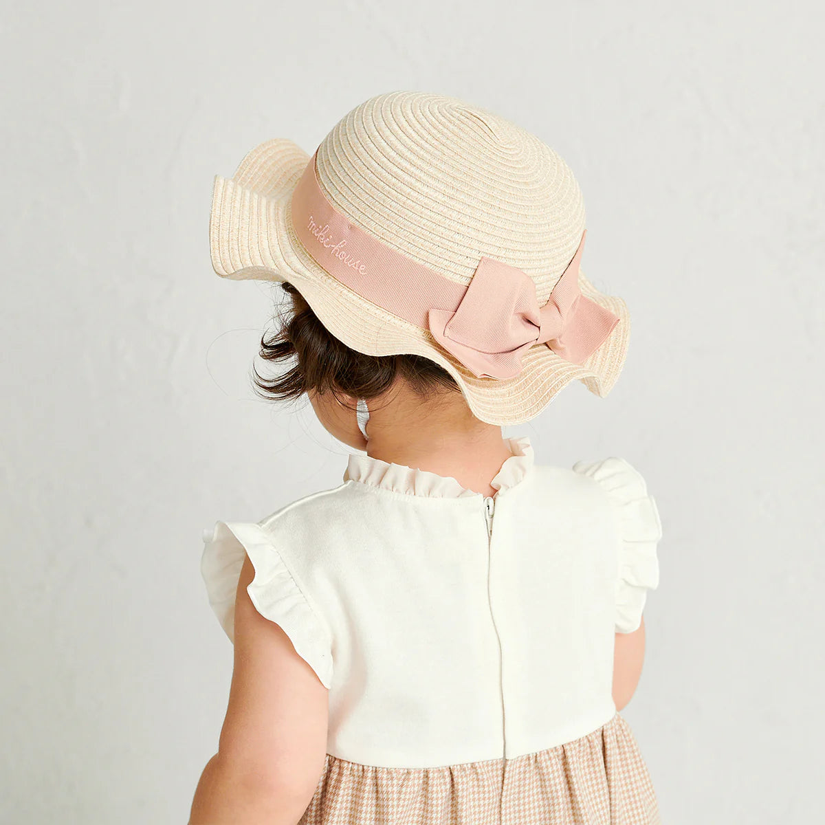 Elegant Straw-Style Ribbon Hat
