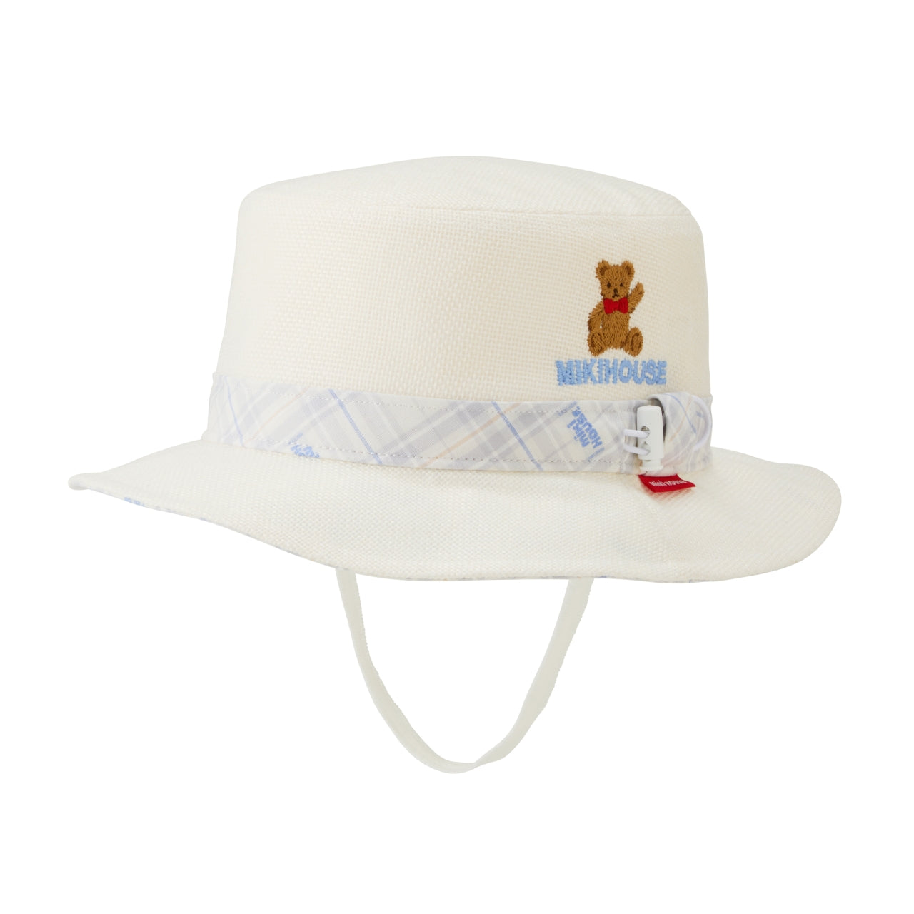 MIKI HOUSE Bear Straw-Style Summer Hat