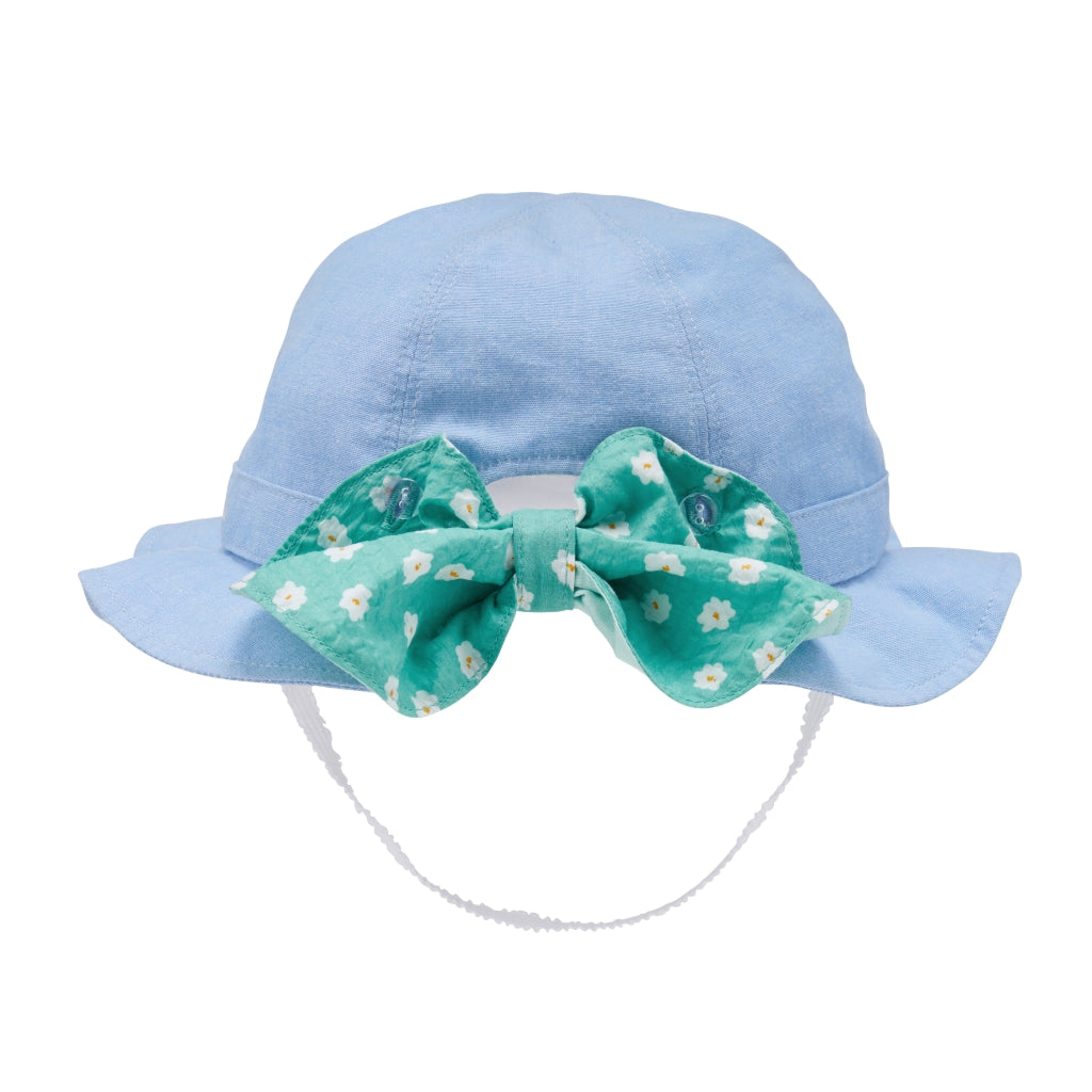 Floral Ribbon Sun Hat