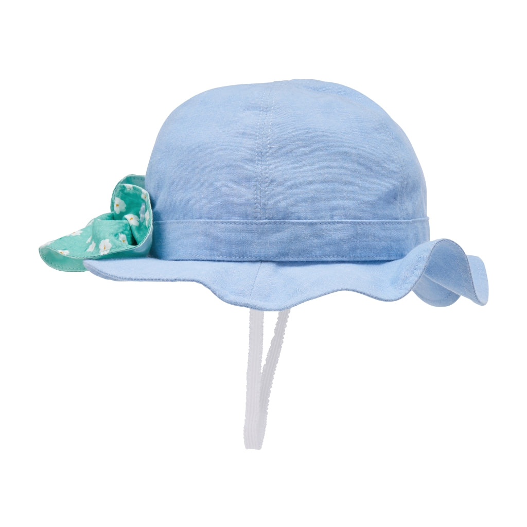 Floral Ribbon Sun Hat