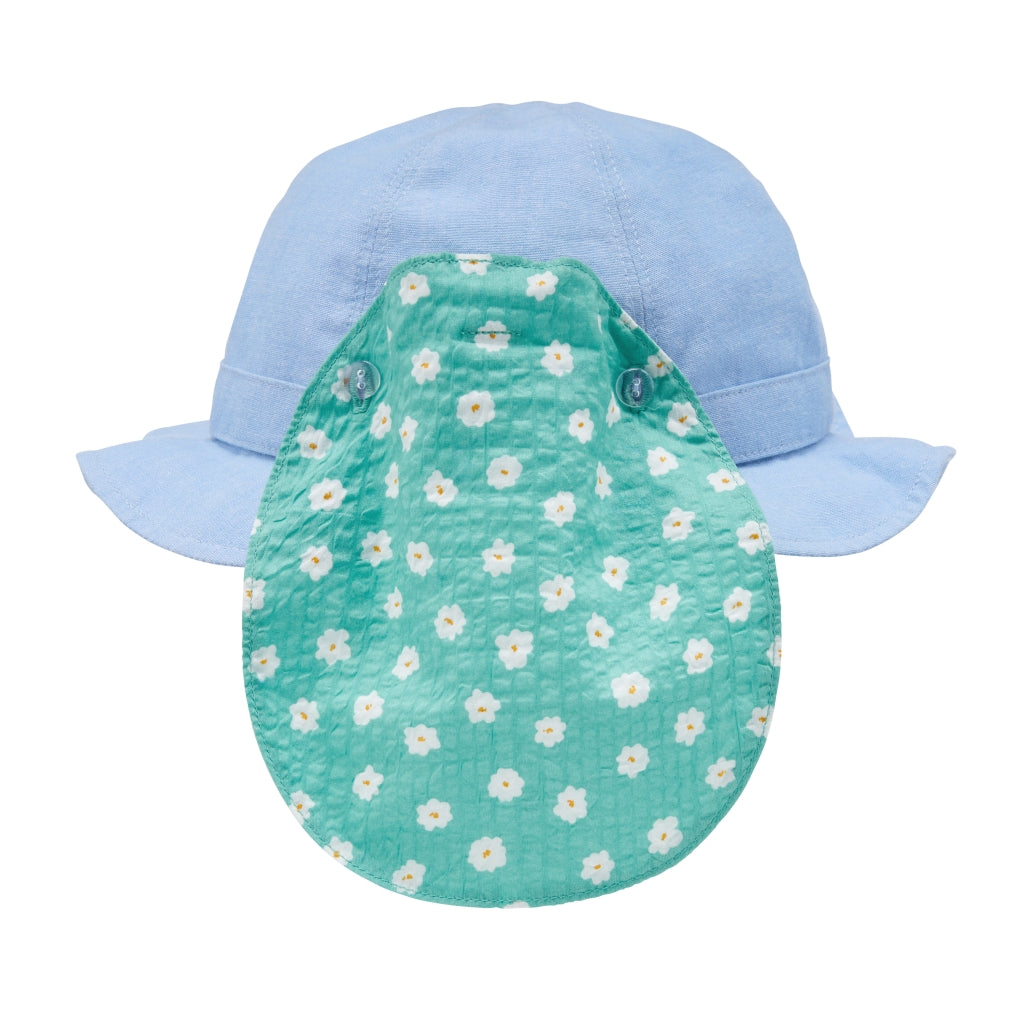 Floral Ribbon Sun Hat