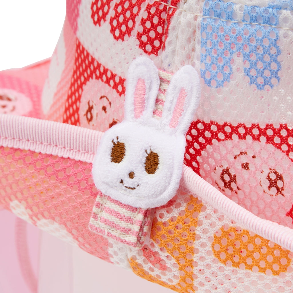 Puzzle Block Usako Mesh Hat (With Sun Cover)