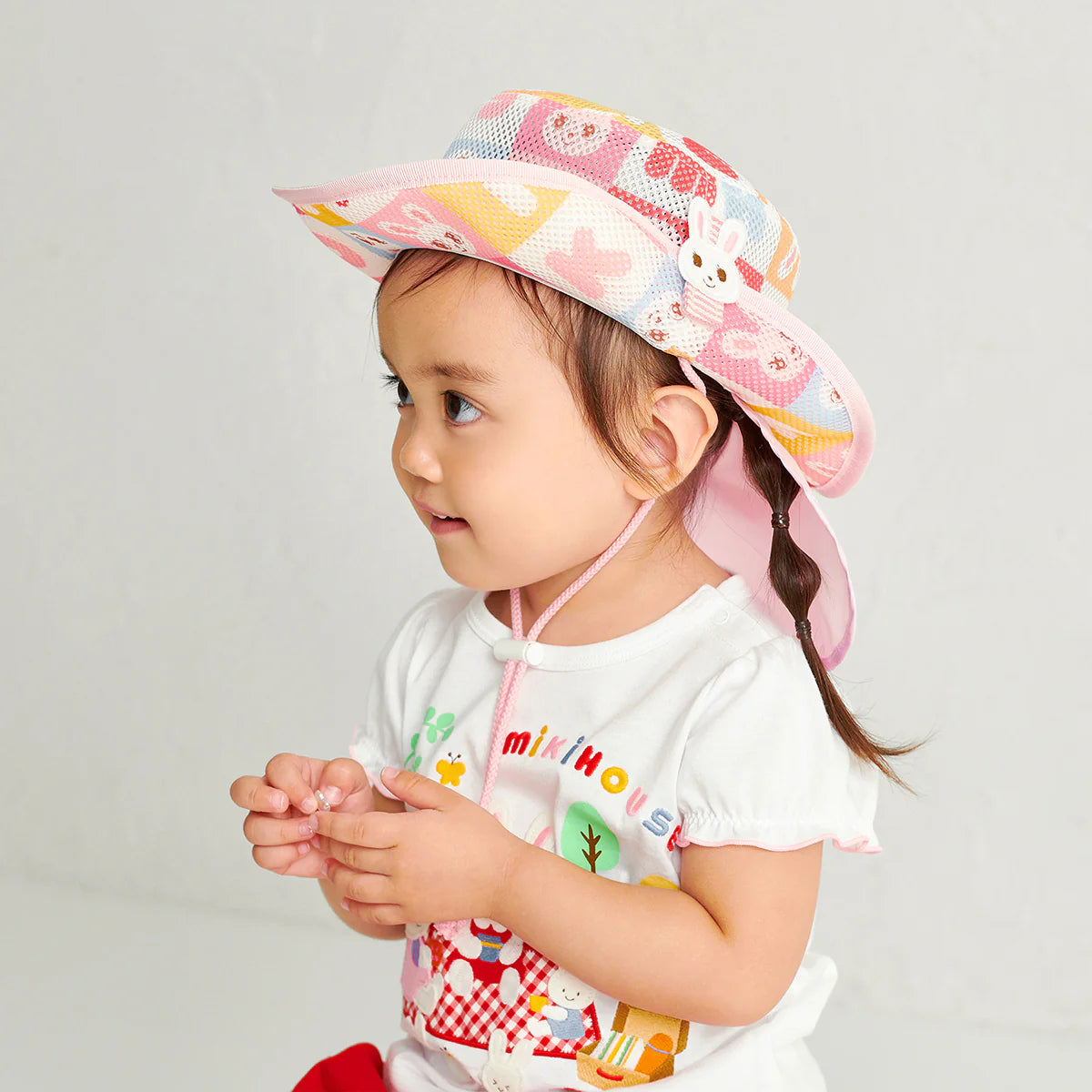 Puzzle Block Usako Mesh Hat (With Sun Cover)