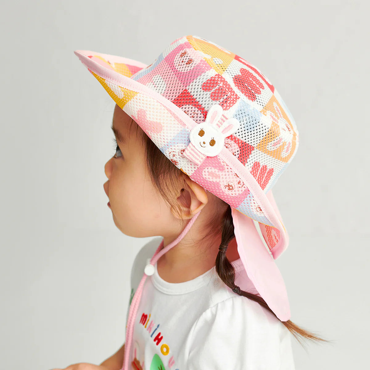 Puzzle Block Usako Mesh Hat (With Sun Cover)