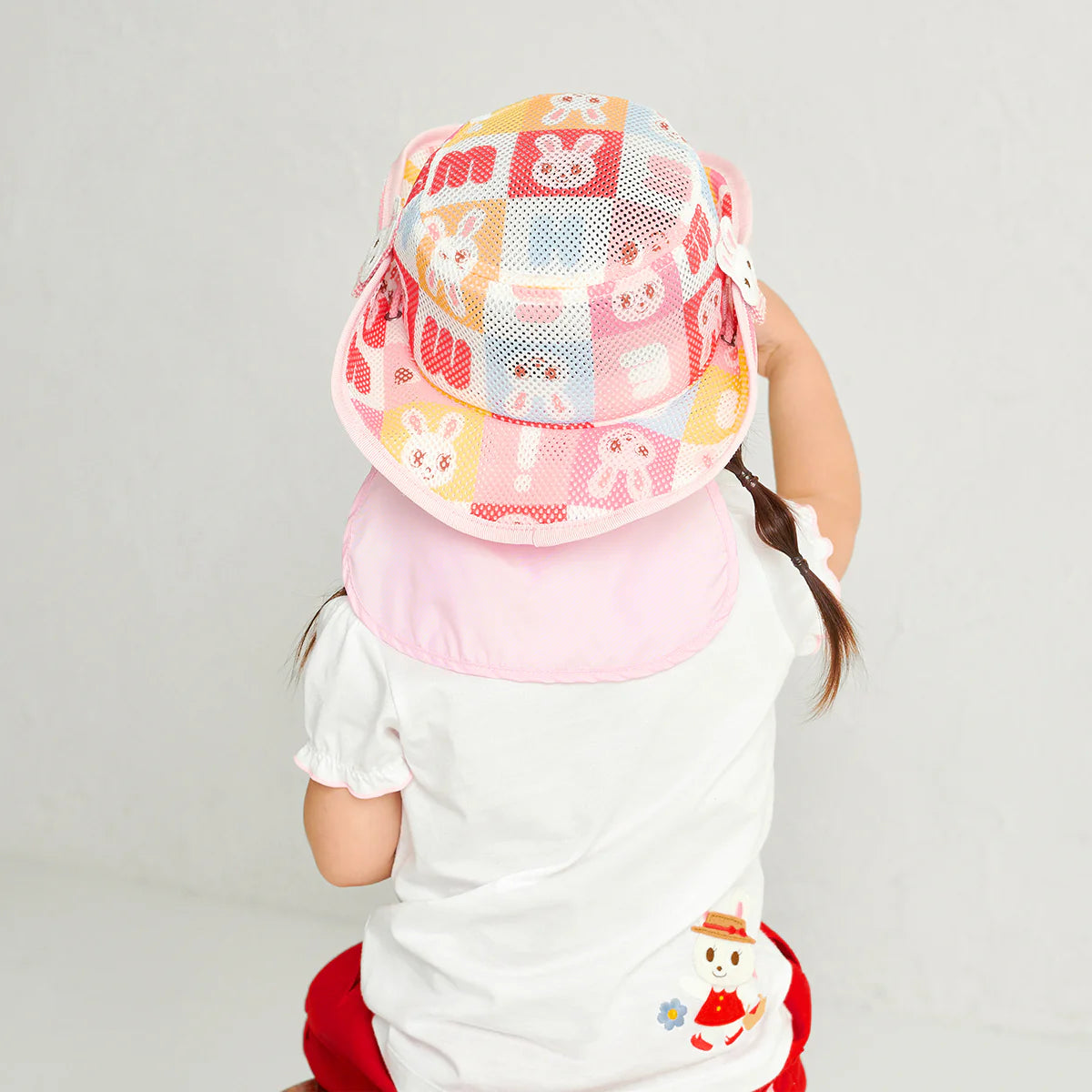 Puzzle Block Usako Mesh Hat (With Sun Cover)