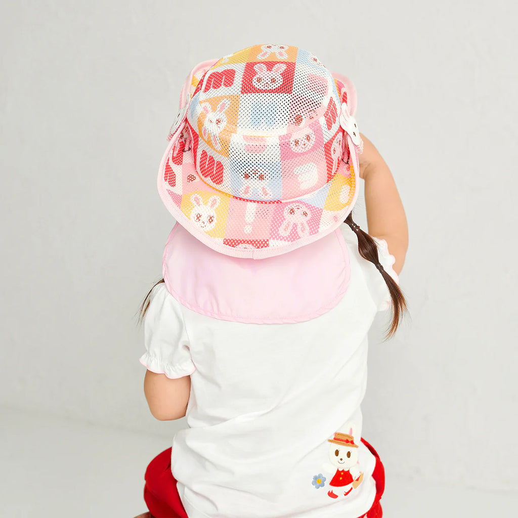 Puzzle Block Usako Mesh Hat (With Sun Cover)