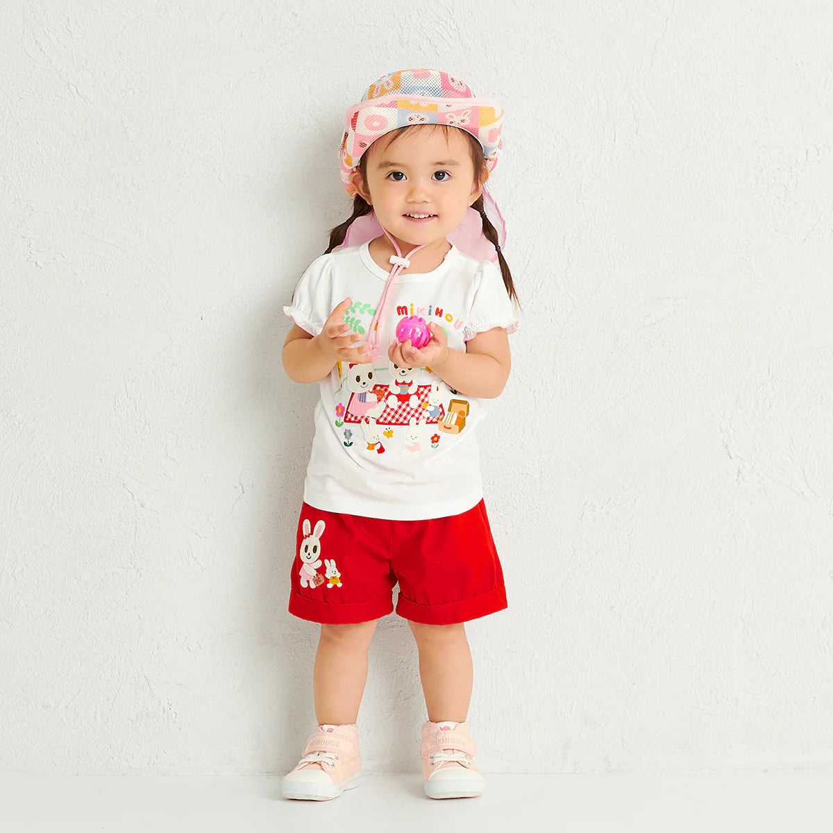 Puzzle Block Usako Mesh Hat (With Sun Cover)