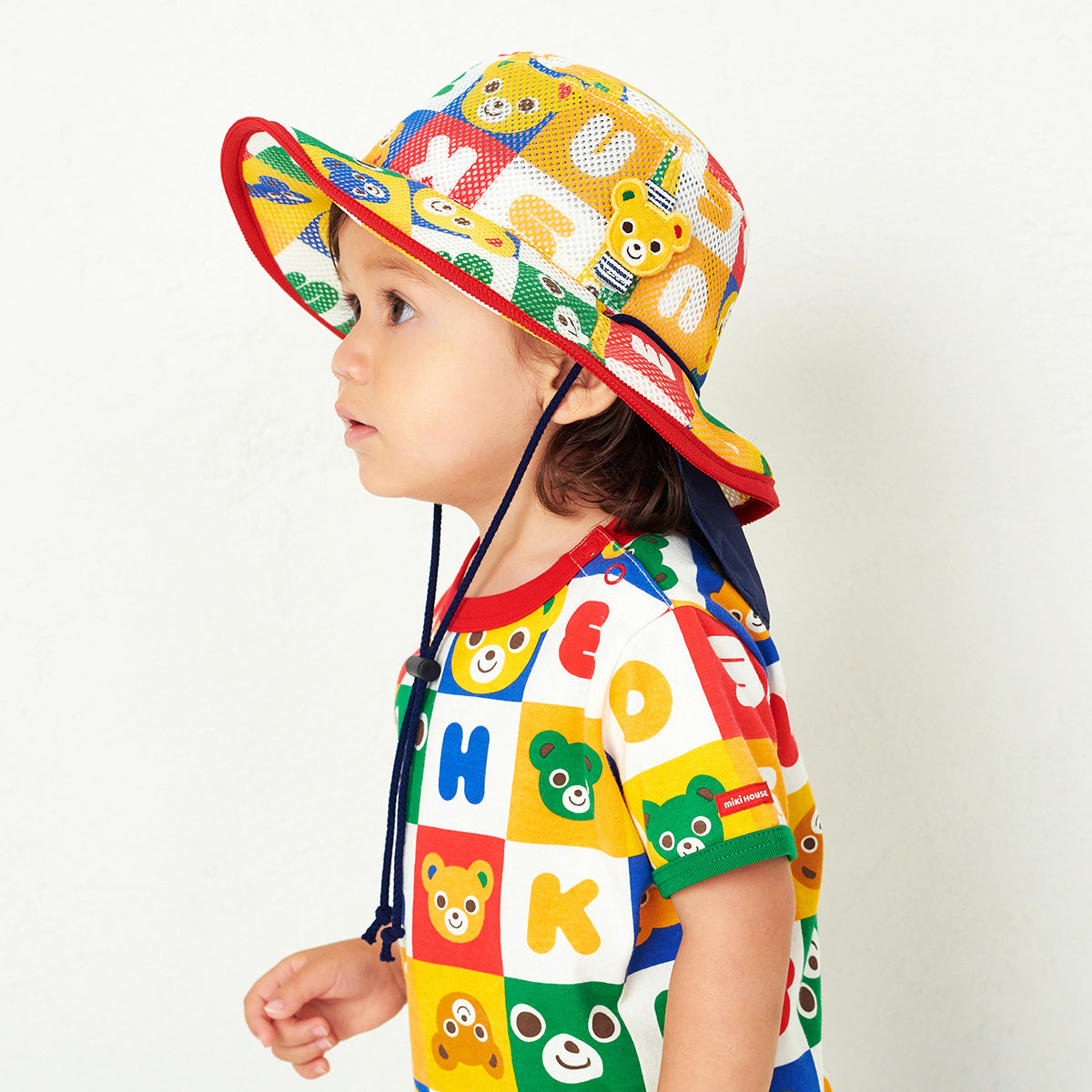 Sunshield Pucci Blocks Mesh Hat for Little Explorers