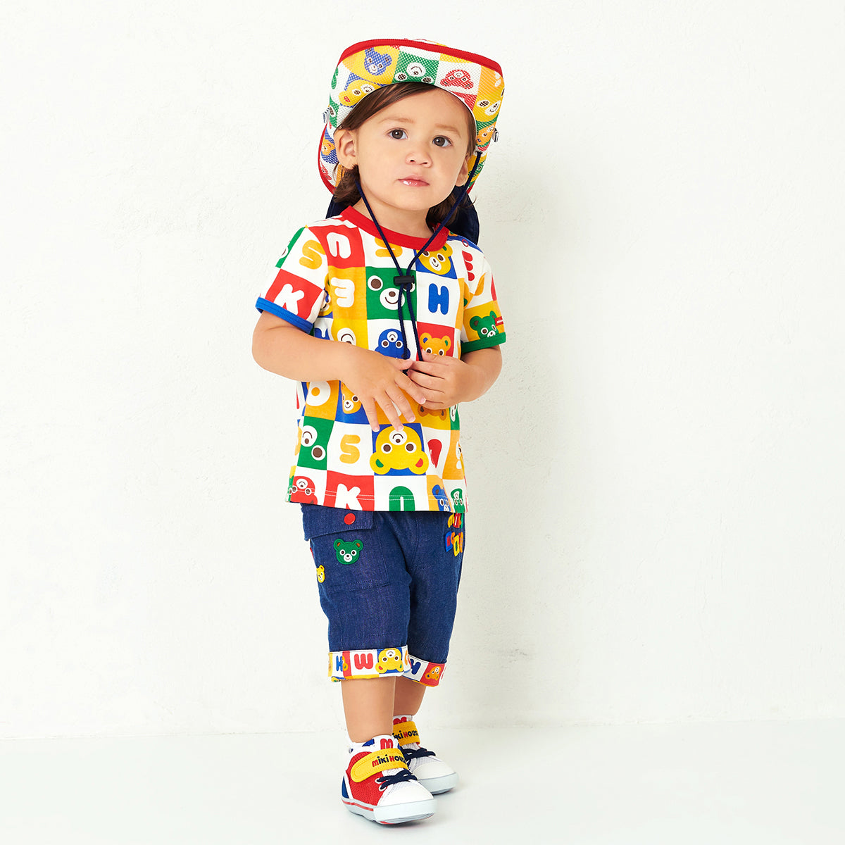 Sunshield Pucci Blocks Mesh Hat for Little Explorers