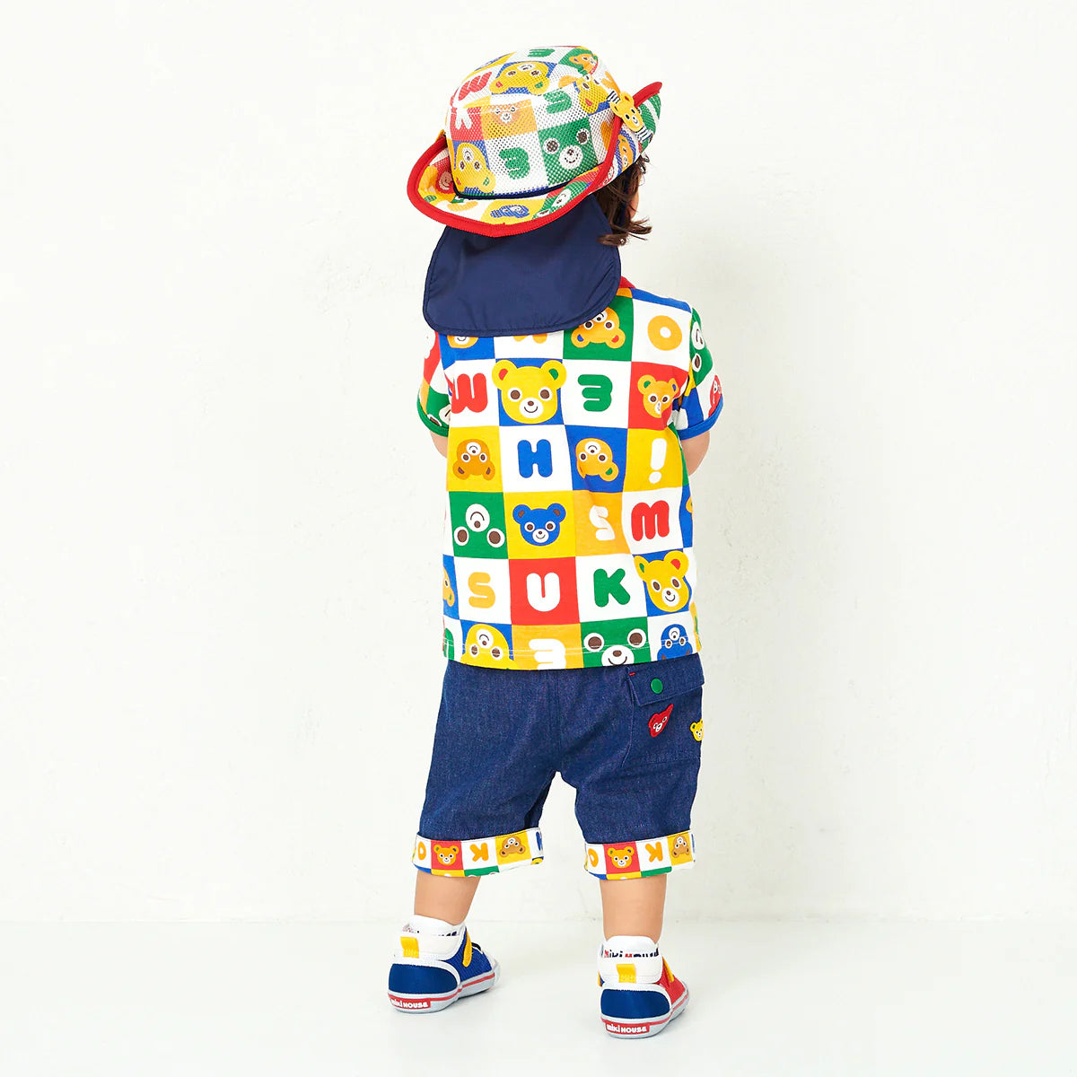 Sunshield Pucci Blocks Mesh Hat for Little Explorers