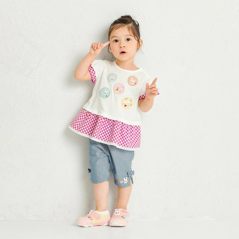 Double Raschel Mesh Second Shoes - Strawberry Swirl