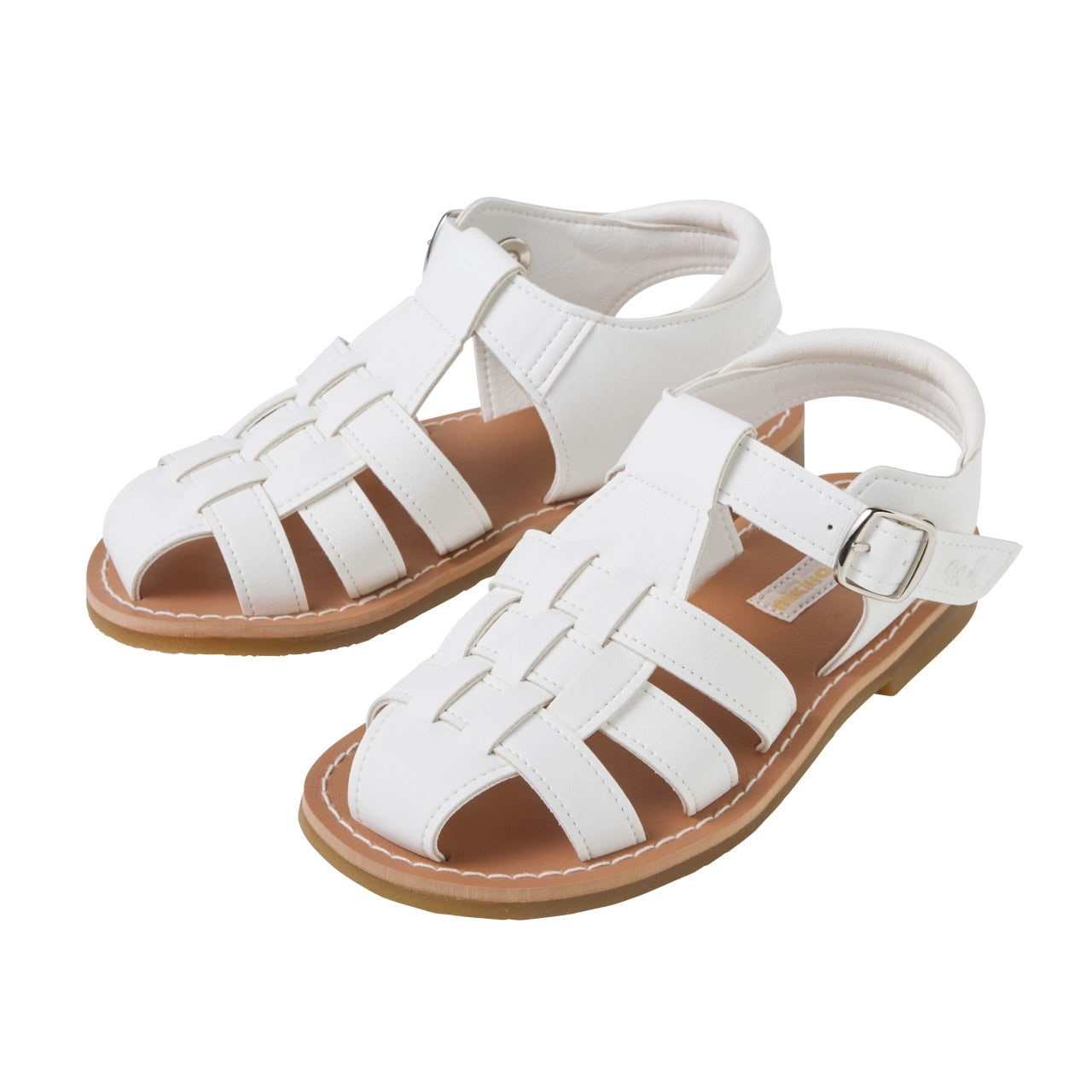 Classic White Leather Sandals