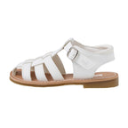 Classic White Leather Sandals