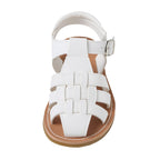 Classic White Leather Sandals