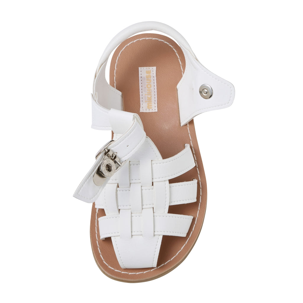 Classic White Leather Sandals