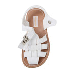 Classic White Leather Sandals