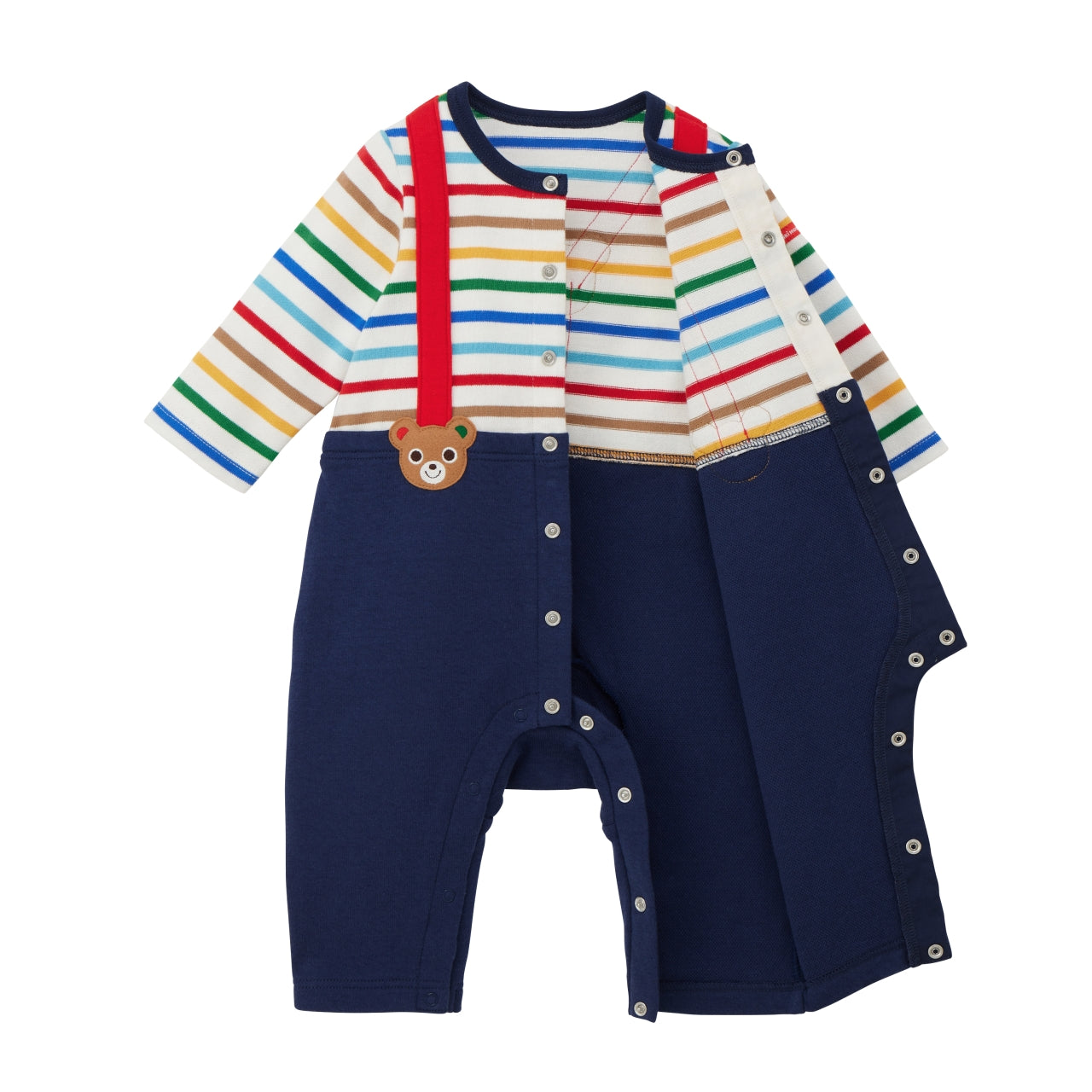 Suspender Faux-Layered Coverall