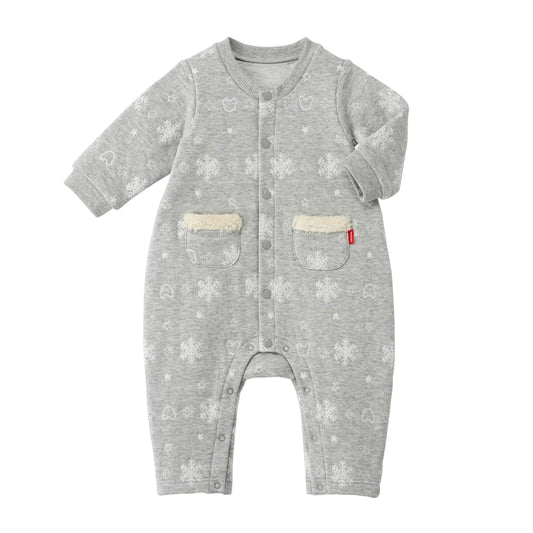 Winter Motif Baby Coverall