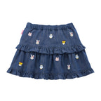 Usako Bunny & Friends All-Over Denim Skirt