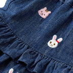 Usako Bunny & Friends All-Over Denim Skirt