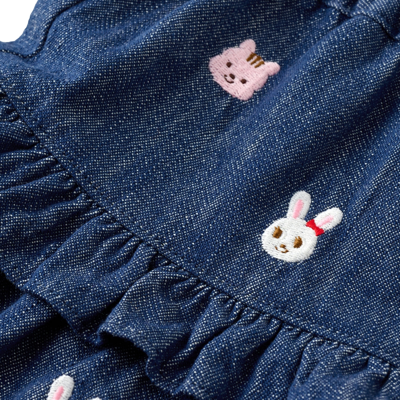 Usako Bunny & Friends All-Over Denim Skirt