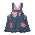 Retro Game Denim Pinafore Dress