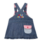 Retro Game Denim Pinafore Dress