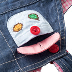 Retro Game Denim Pinafore Dress