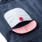 Retro Game Denim Pinafore Dress