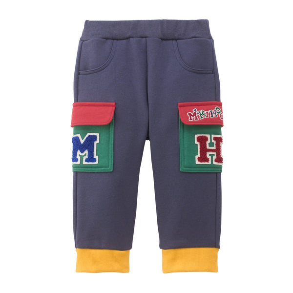 MIKI HOUSE Logo Colourful Pocket Joggers