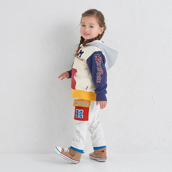 MIKI HOUSE Logo Colourful Pocket Joggers