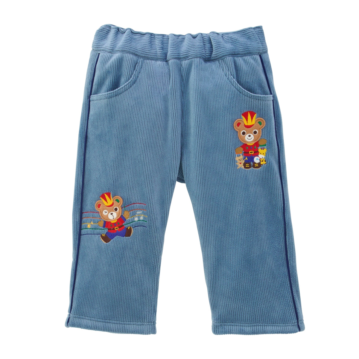 Musical Band Stretch Corduroy Fleece Trousers