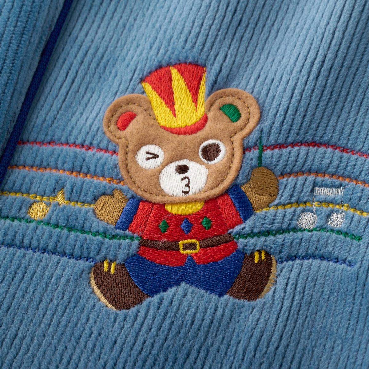 Musical Band Stretch Corduroy Fleece Trousers