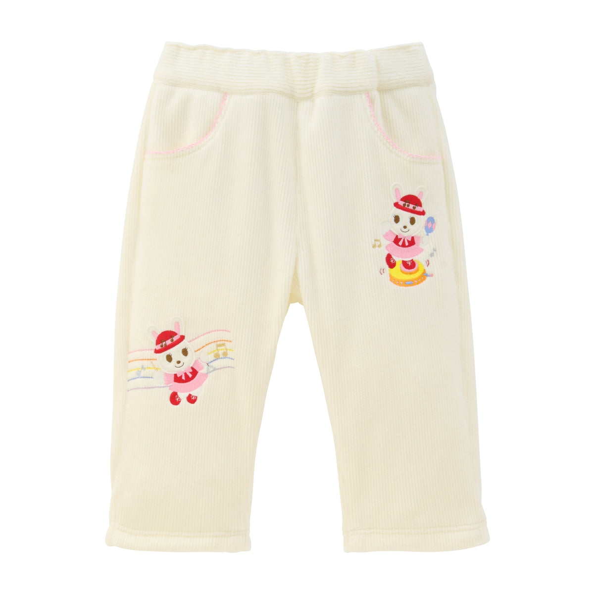 Musical Band Stretch Corduroy Fleece Trousers