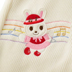 Musical Band Stretch Corduroy Fleece Trousers