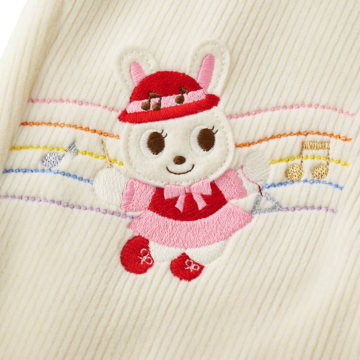 Musical Band Stretch Corduroy Fleece Trousers