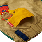 Friendly Animal Motif Trousers with Embroidery