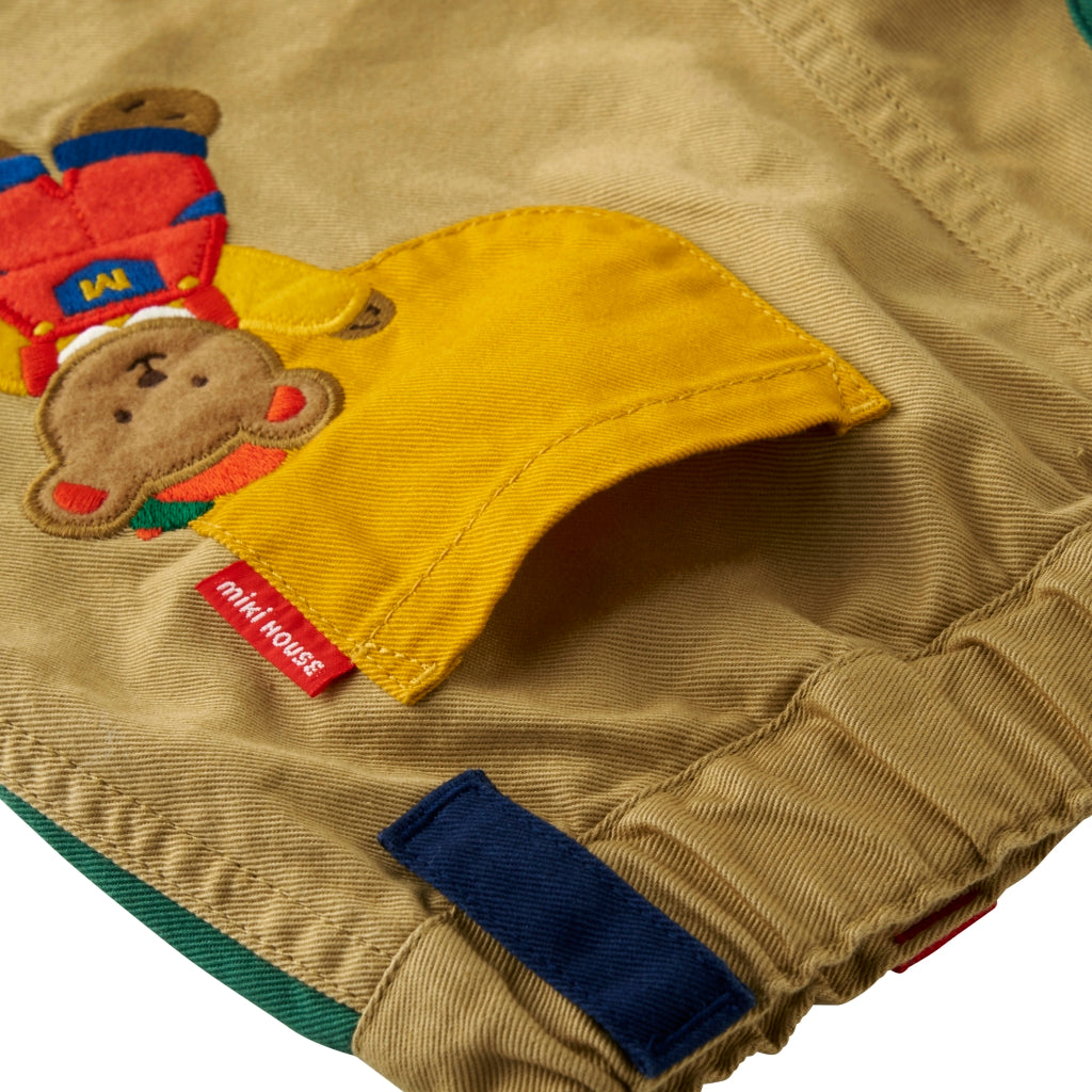 Friendly Animal Motif Trousers with Embroidery