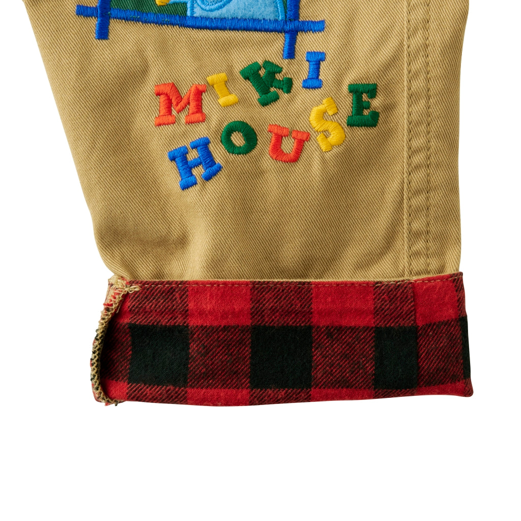 Friendly Animal Motif Trousers with Embroidery