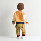 Friendly Animal Motif Trousers with Embroidery