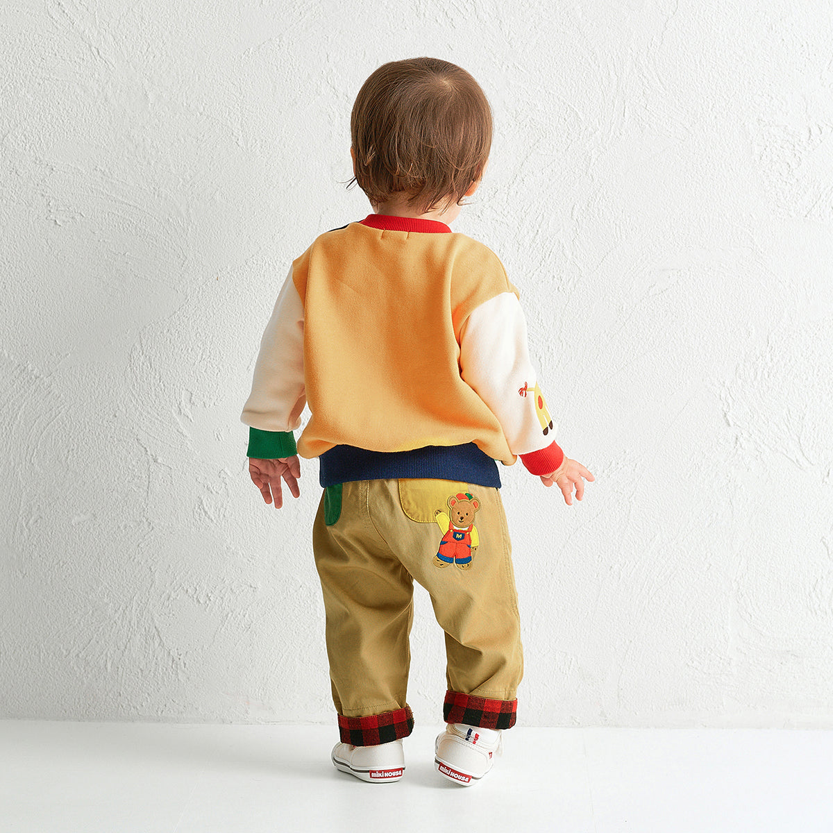 Friendly Animal Motif Trousers with Embroidery